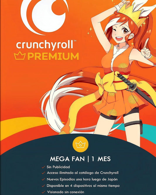 Crunchyroll - Mega Fan 1 Mes - Astro Games