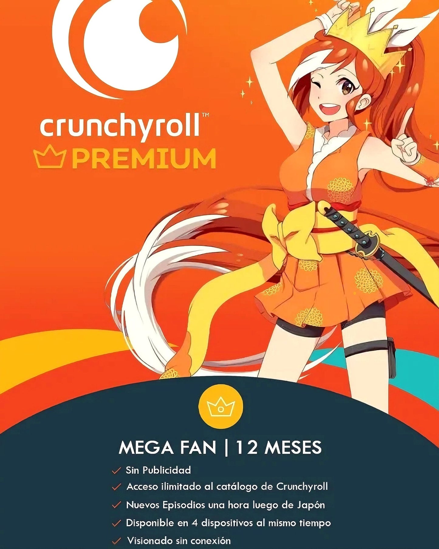 Crunchyroll - Mega Fan 12 Meses - Astro Games
