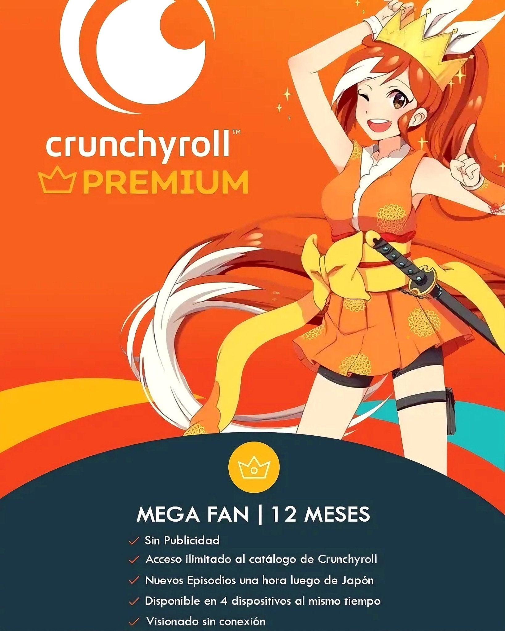 Crunchyroll - Mega Fan 12 Meses - Astro Games