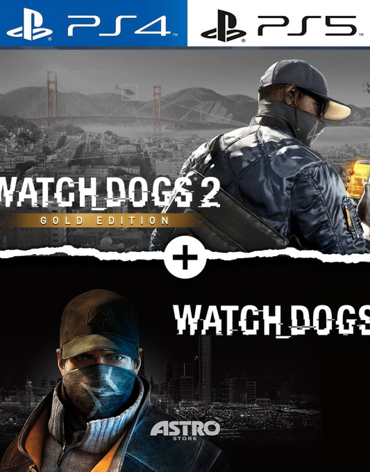 WATCH DOGS 1 + WATCH DOGS 2 GOLD EDITIONS BUNDLE