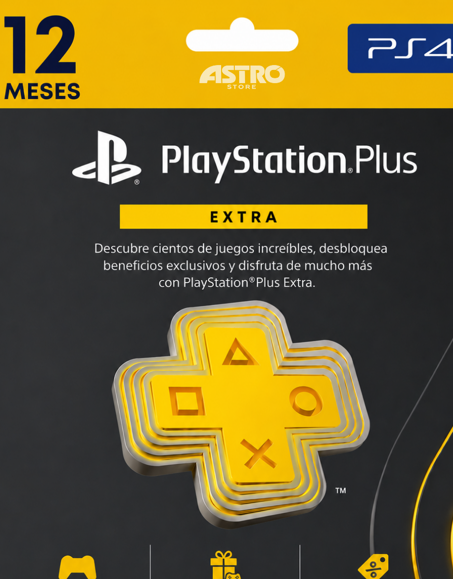 PLAYSTATION PLUS EXTRA - 12 MESES - PS4