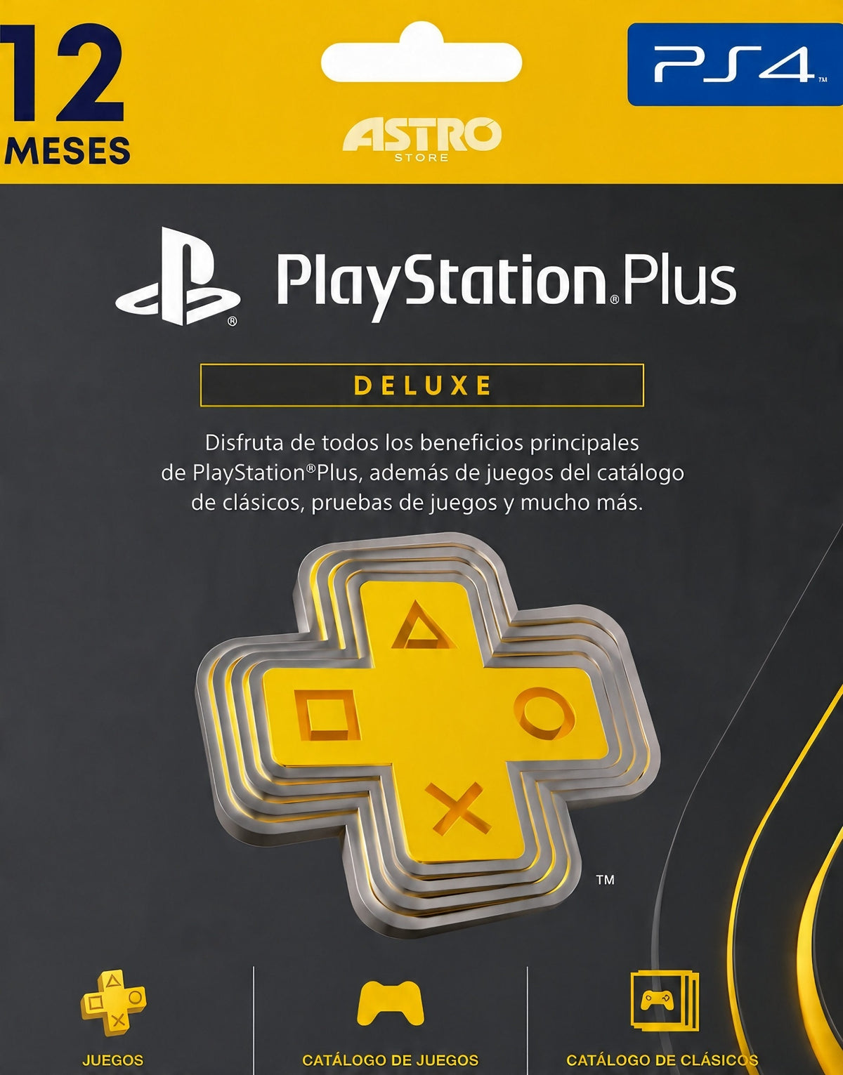 PLAYSTATION PLUS DELUXE - 12 MESES - PS4