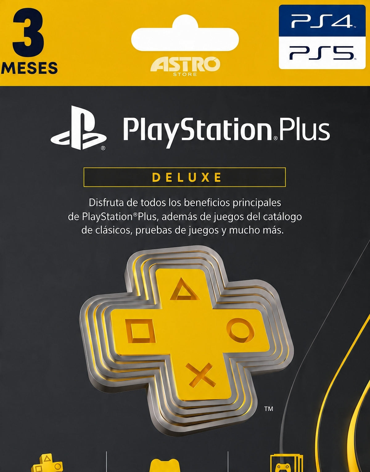 PLAYSTATION PLUS DELUXE - 3 MESES - PS4 / PS5
